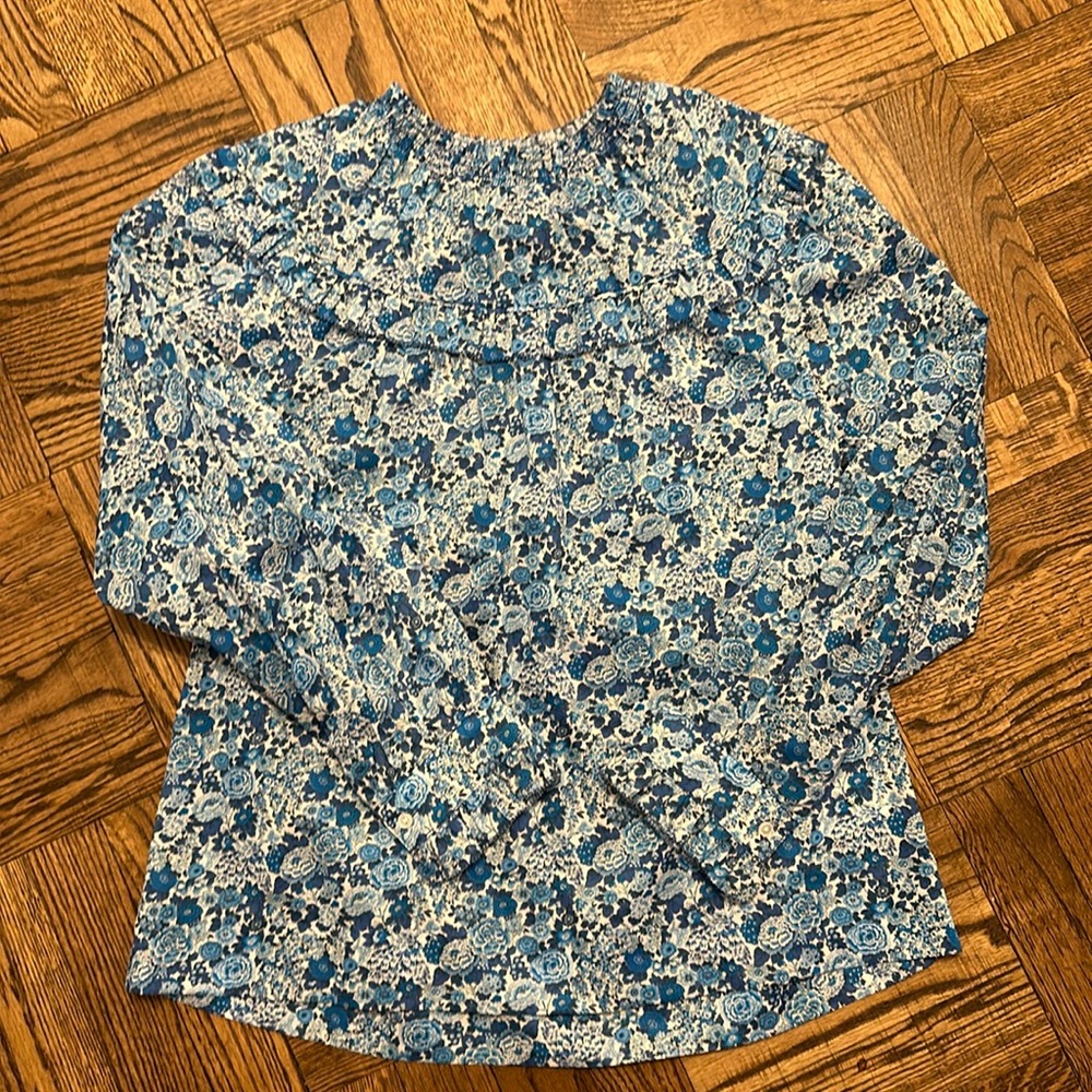 J.Crew Floral Cotton Blouse
